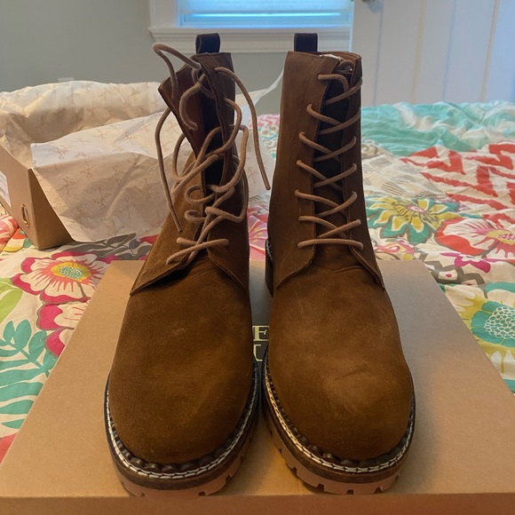 Penelope Chilvers Suede Lace Up Boots - Picture 8 of 8